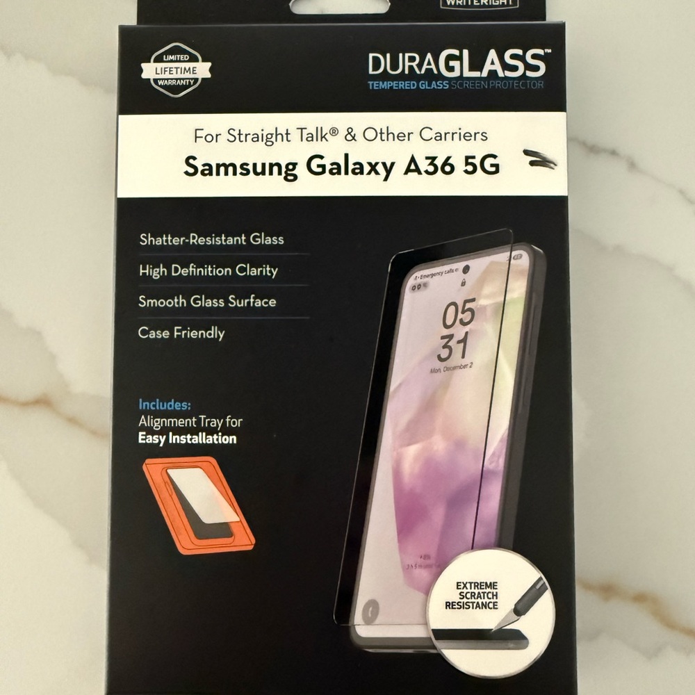 Samsung Black Screen Protector for Galaxy A34 5G